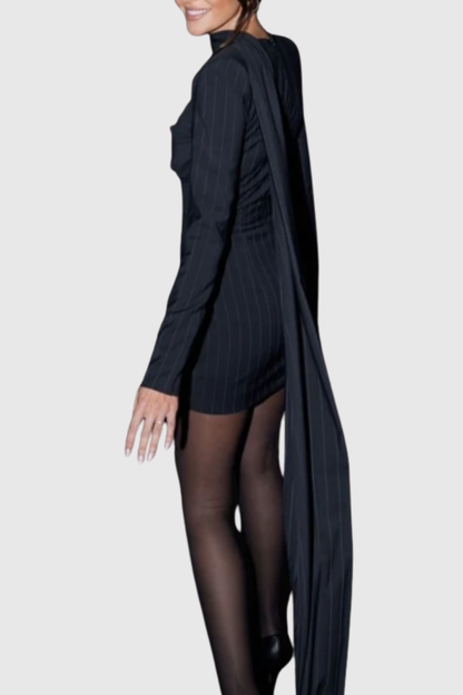 Rusalka Stripe Mini Blazer Dress