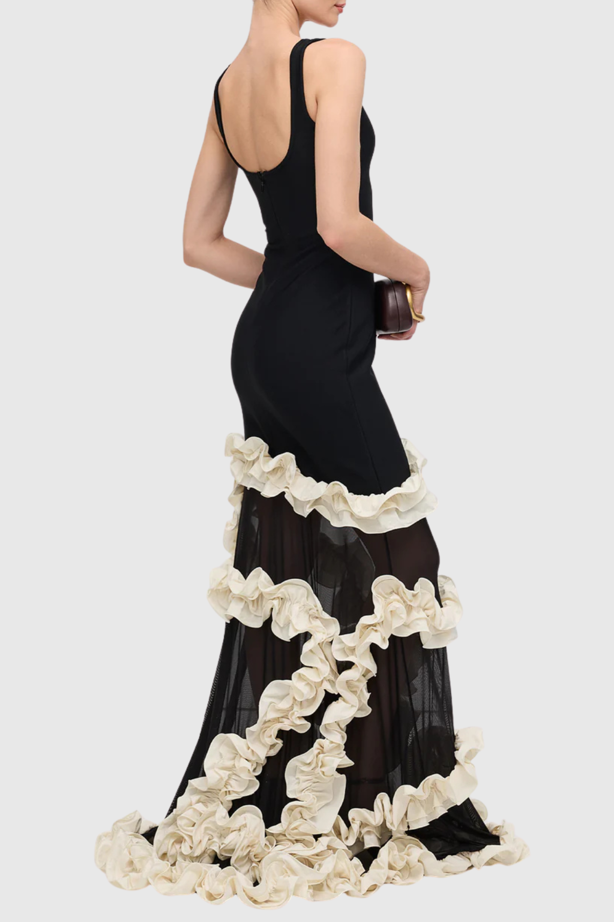 Rytone Ruffle Maxi Bandage Dress