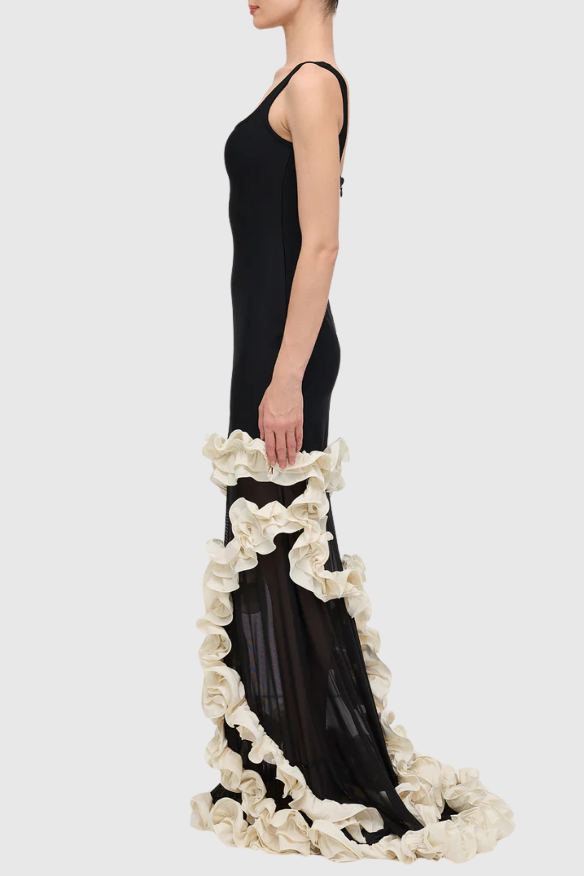 Rytone Ruffle Maxi Bandage Dress