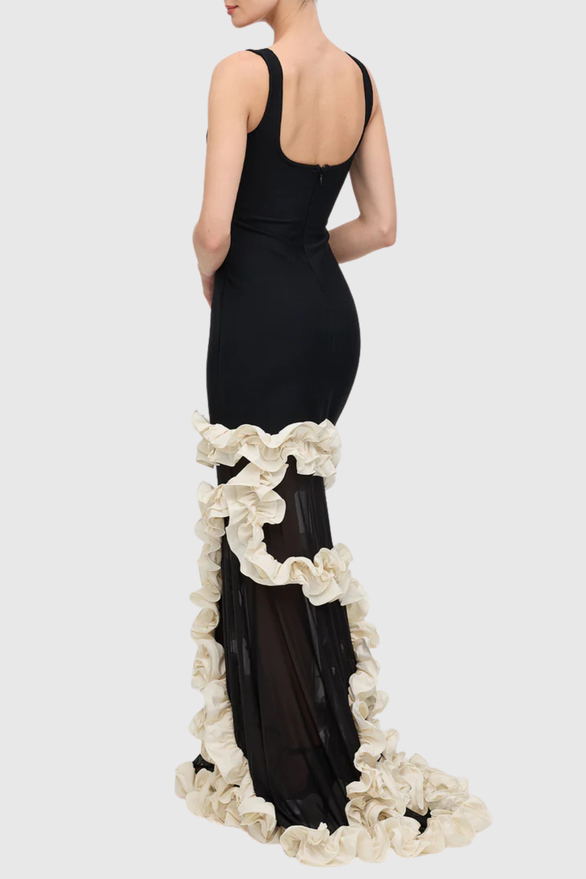 Rytone Ruffle Maxi Bandage Dress