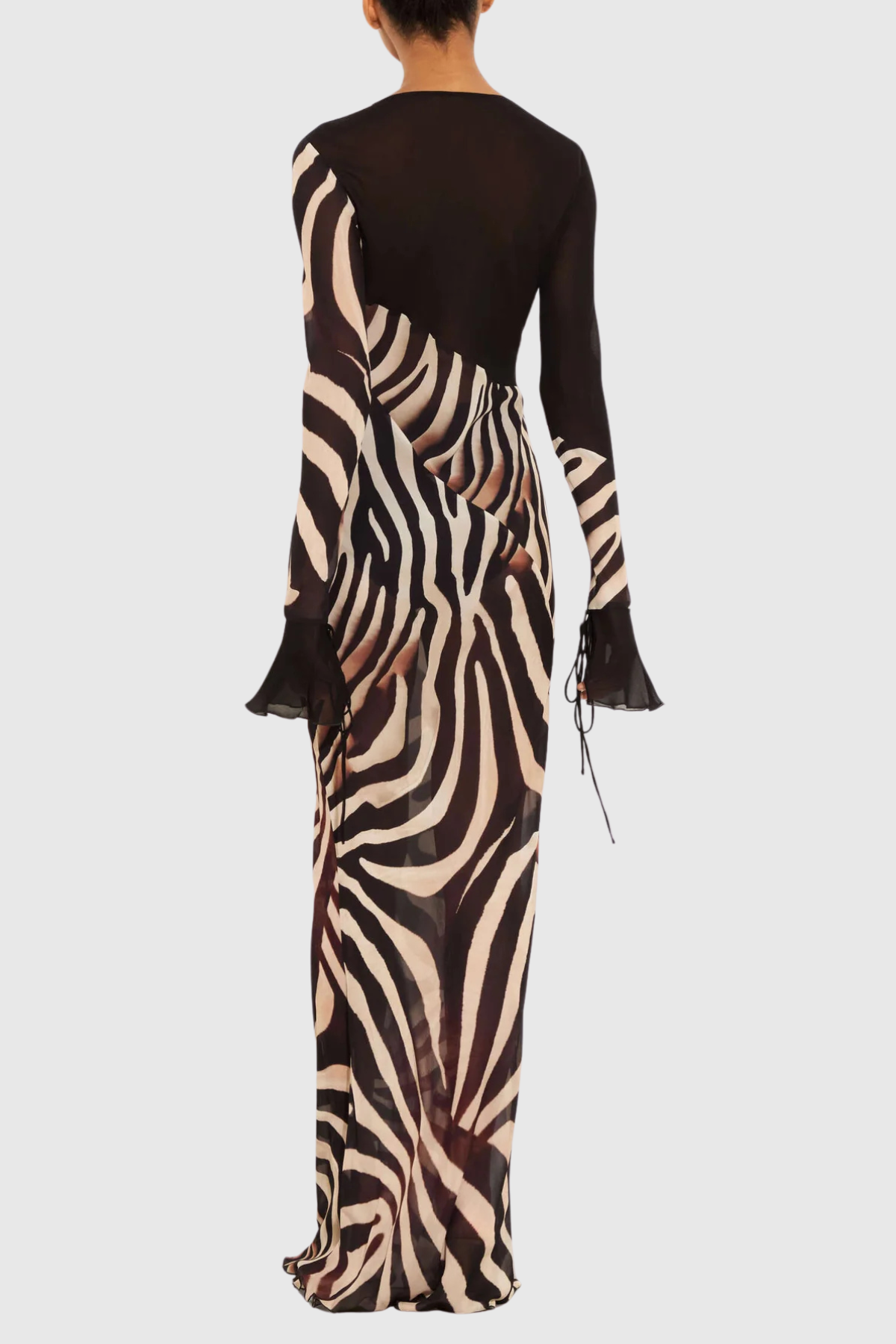 Sadira Zebra Chiifon Maxi Dress