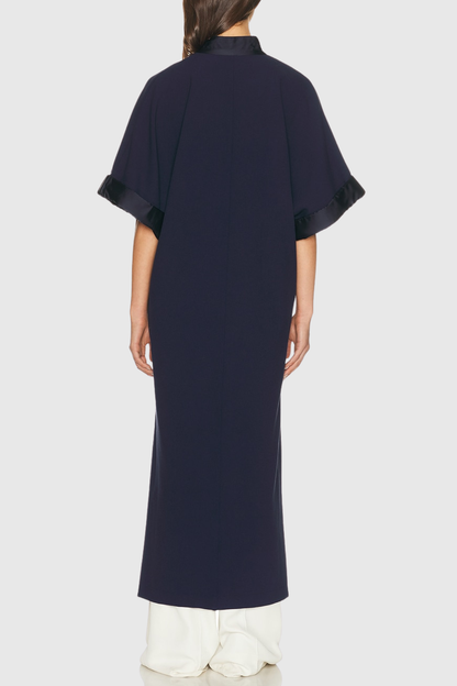 Salmer Plunge Midi Dress