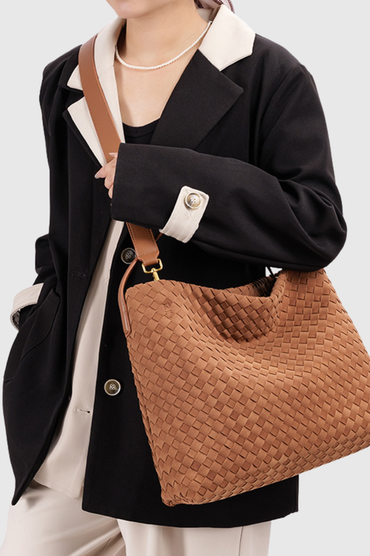 Samiya Suded Woven Tote Bag - Brown