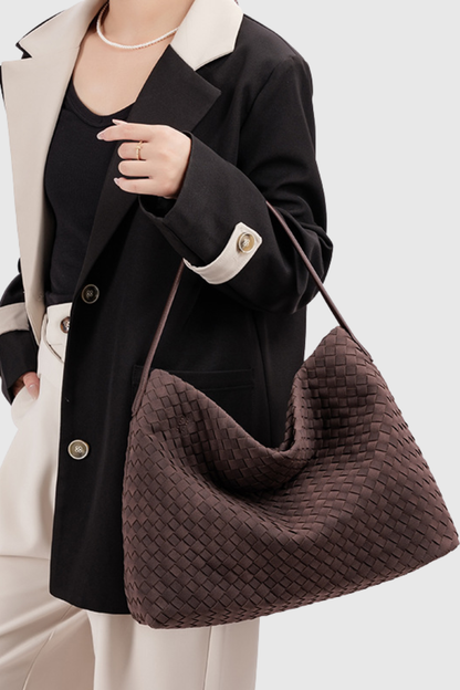 Samiya Suded Woven Tote Bag - Chocolate