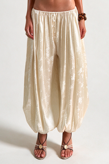 Sanaa Floral Jacquard Top - Beige