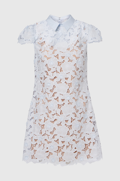 Santia Floral Lace Mini Dress