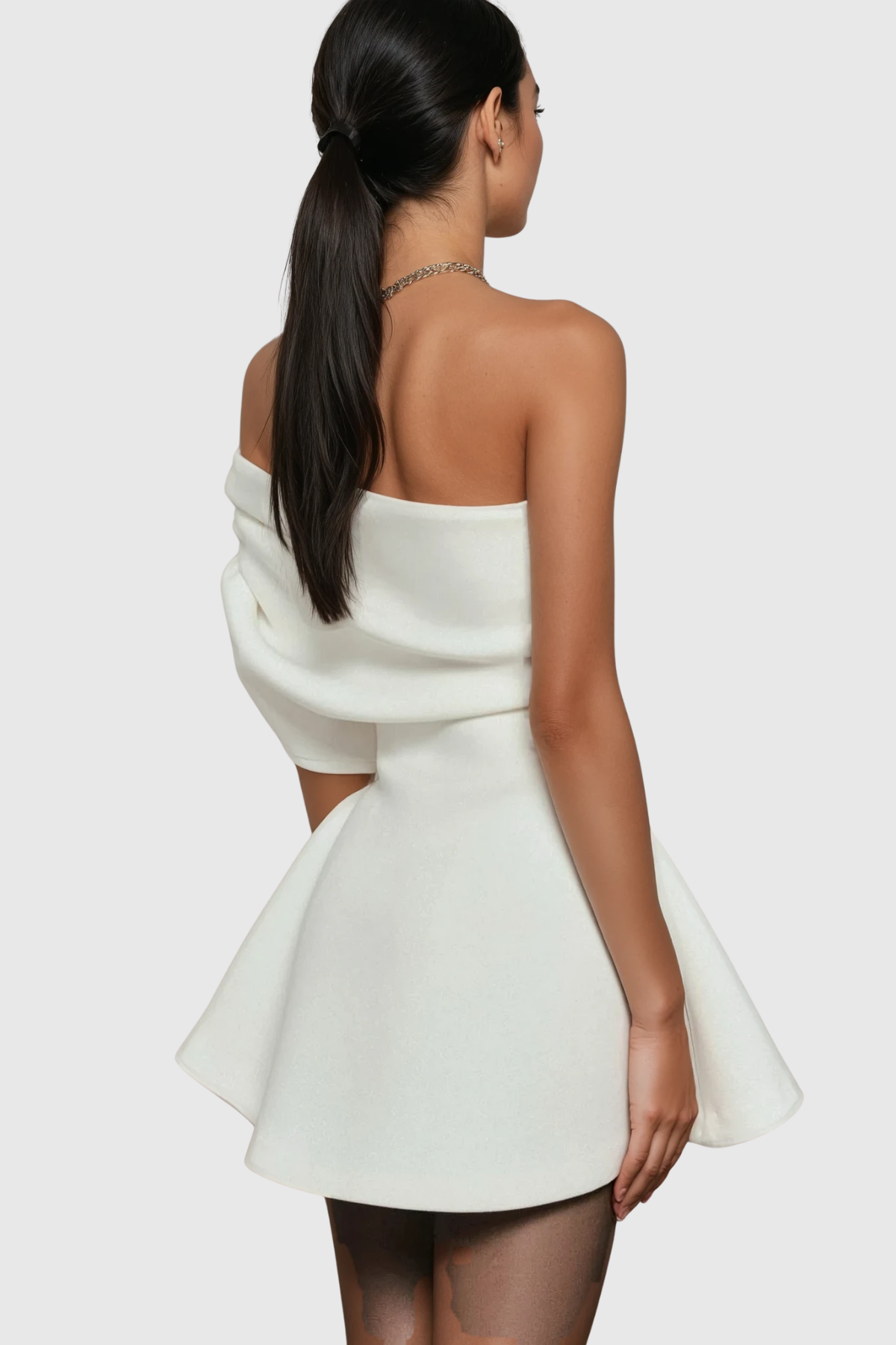 Santina One Shoulder Ruched Mini Dress