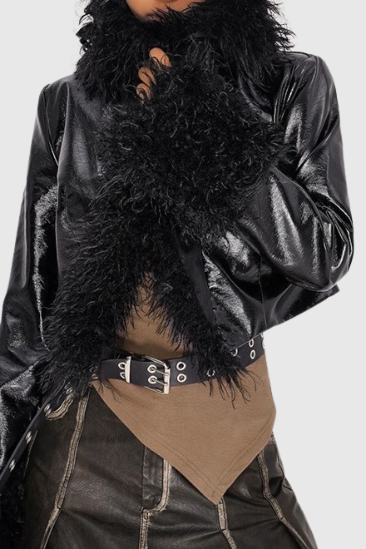 Sapola Faux Fur-Trim Jacket