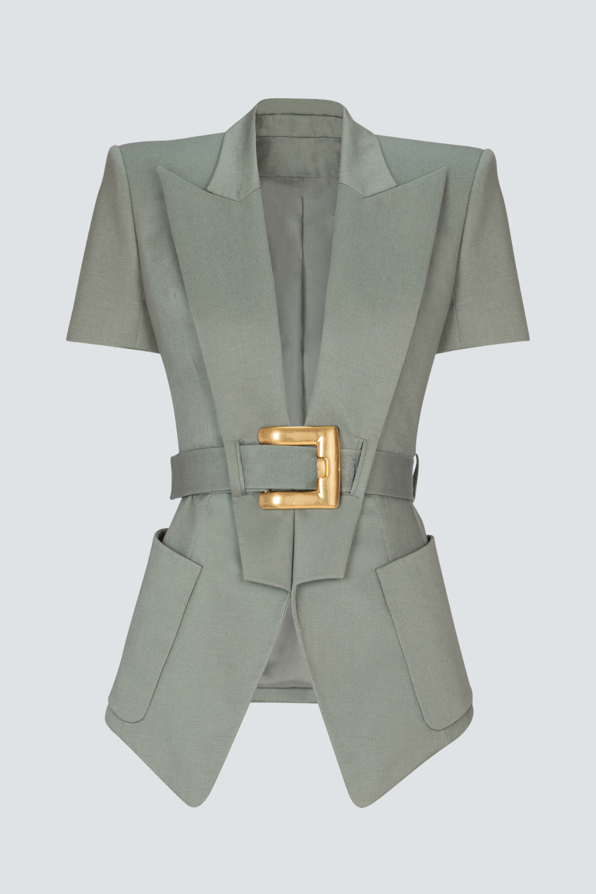 Sappho Belted Jacket - Green