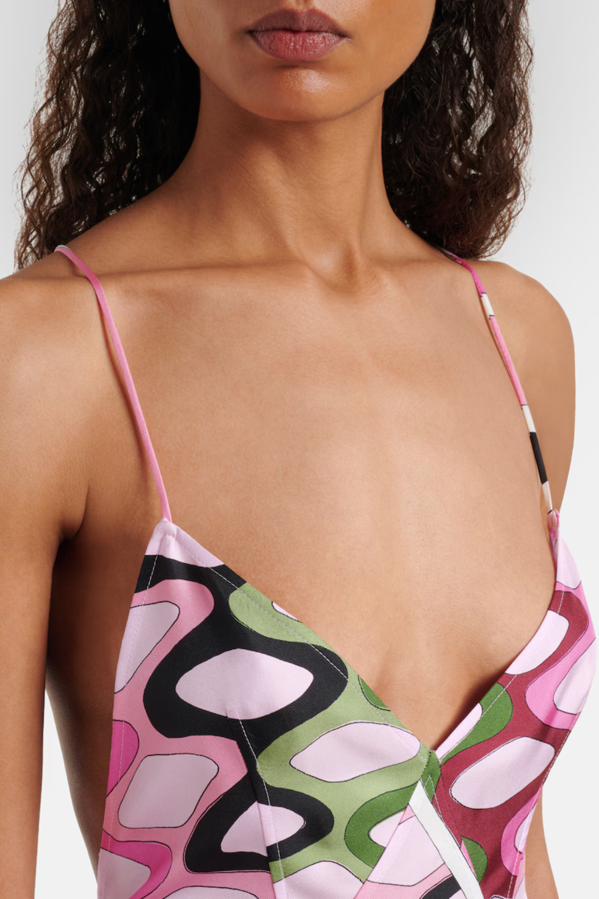 Sarpa Asymmetric Print Midi Dress
