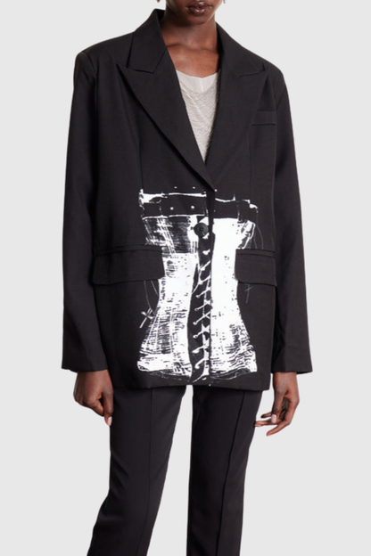 Seppe Print Oversized Blazer