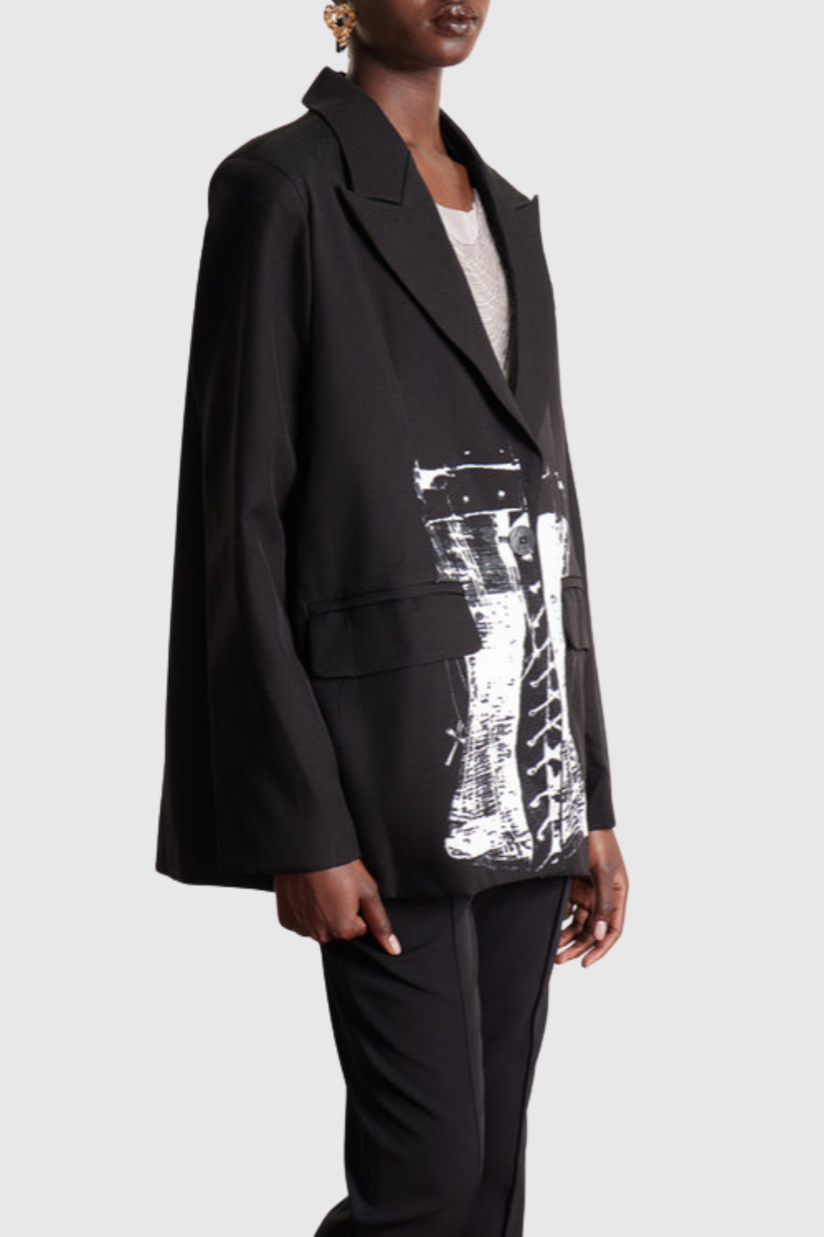 Seppe Print Oversized Blazer