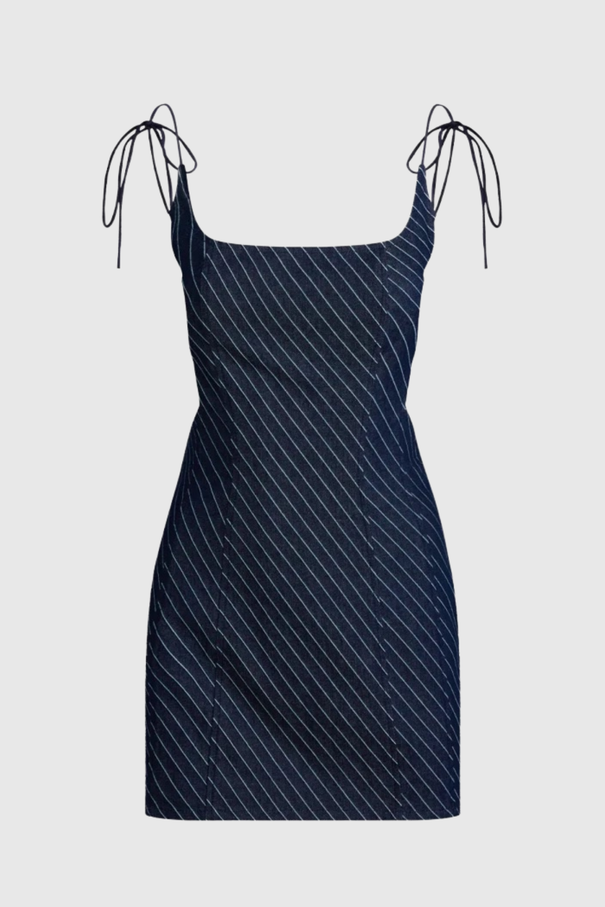 Serapha Stripe Backless Mini Dress