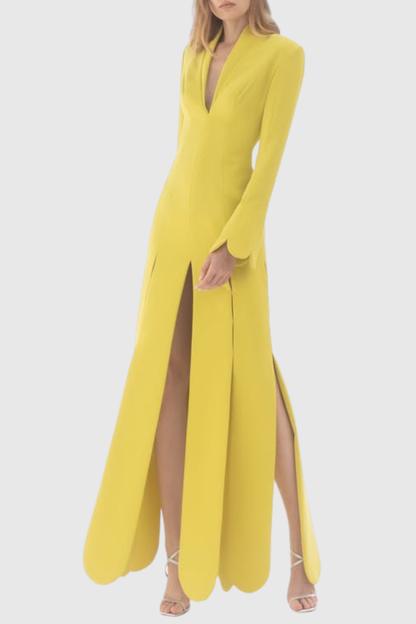 Serase Petal Split Maxi Dress