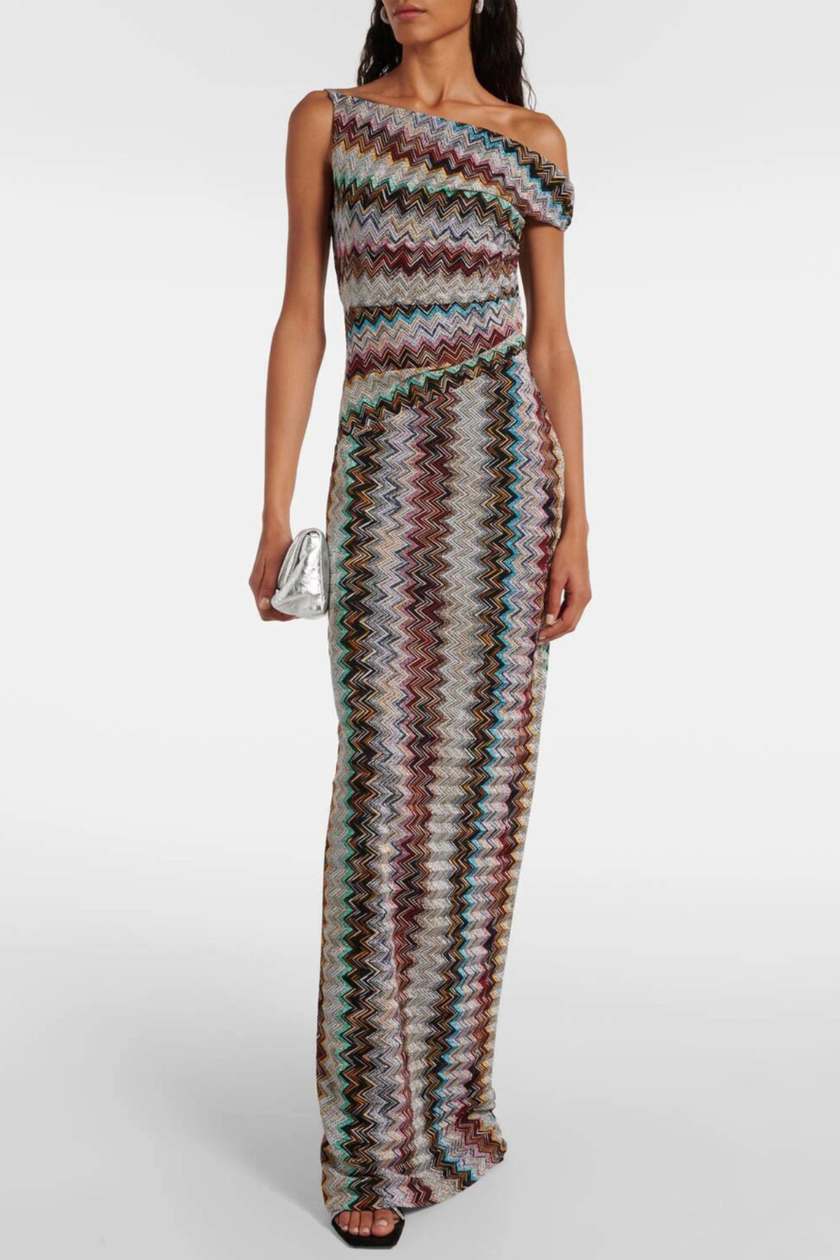Serenia Off Shoulder Zigzag Maxi Dress