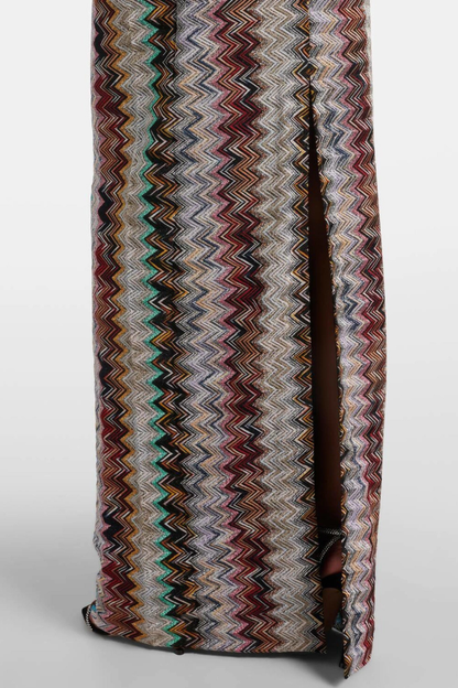 Serenia Off Shoulder Zigzag Maxi Dress