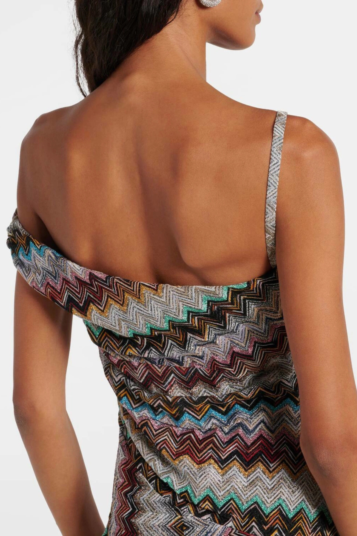 Serenia Off Shoulder Zigzag Maxi Dress
