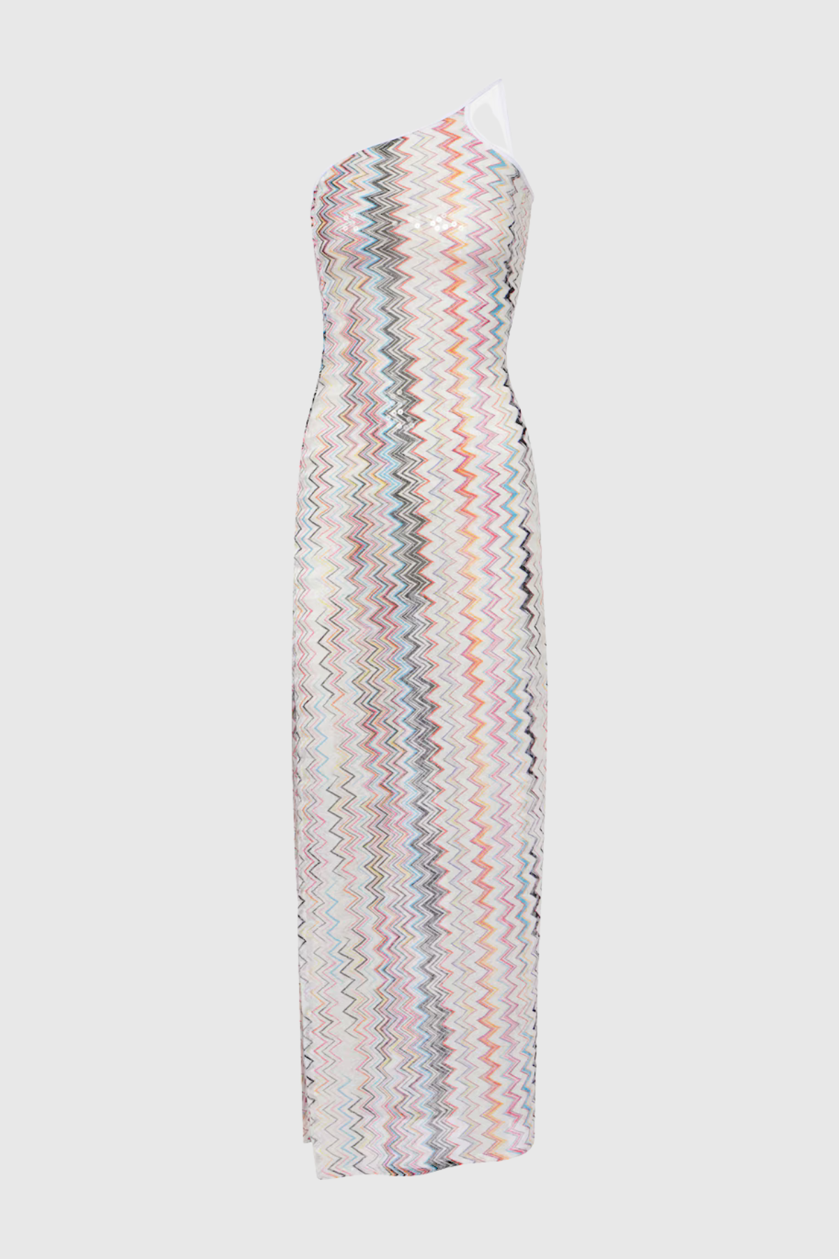 Serenia One Shoulder Zigzag Maxi Dress