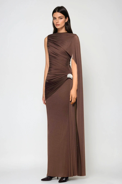 Sevilla Off Shoulder Draped Maxi Dress