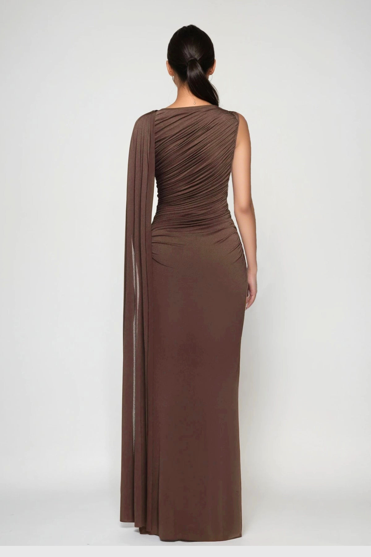 Sevilla Off Shoulder Draped Maxi Dress