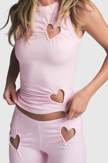 Shalita Heart Tank Top - Pink
