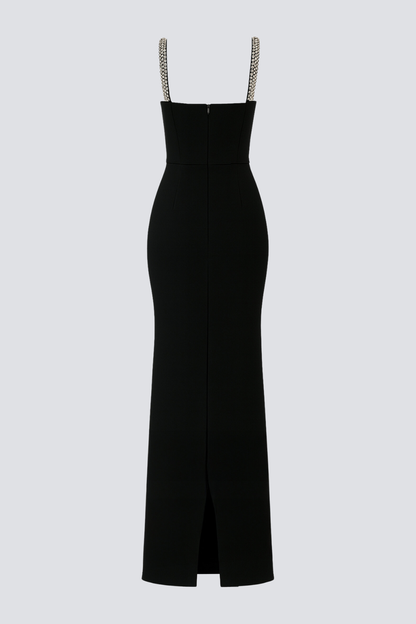 Shalom Crystal Embellished Maxi Dress