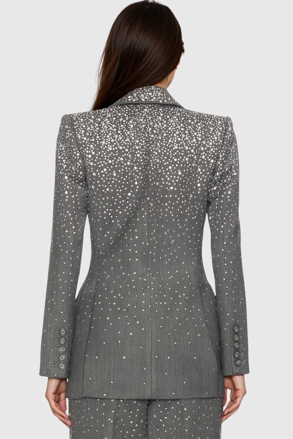 Sharlene Crystal Blazer & Trousers Set