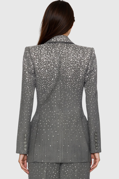 Sharlene Crystal Blazer & Trousers Set