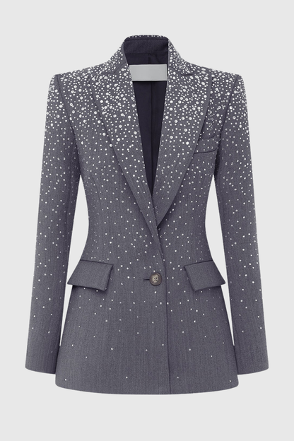 Sharlene Crystal Blazer & Trousers Set