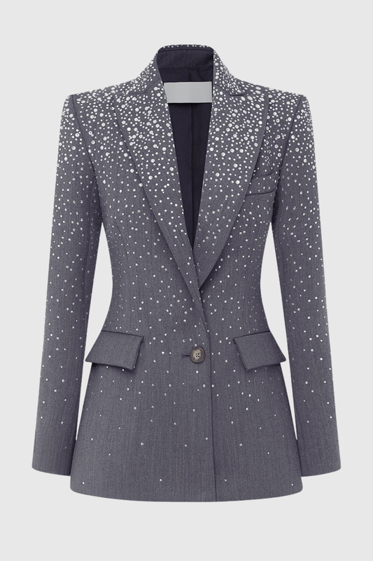 Sharlene Crystal Blazer & Trousers Set