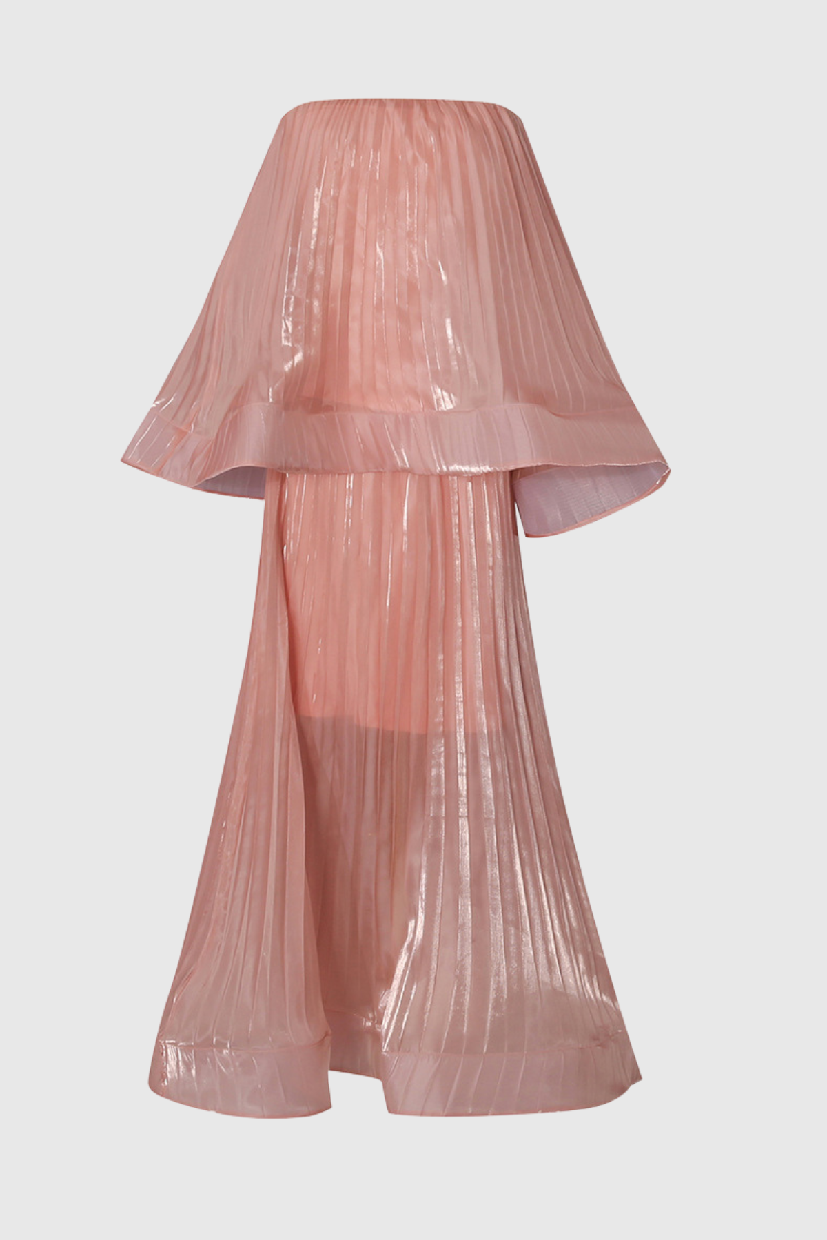 Sheilay Strapless Pleated Skirt Set