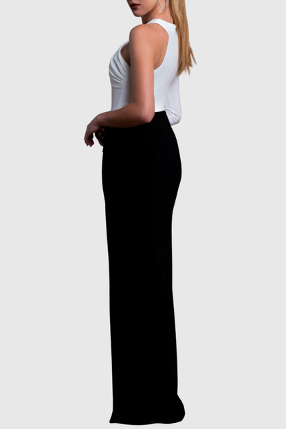 Shelby One Shoulder Contrast Split Maxi Dress