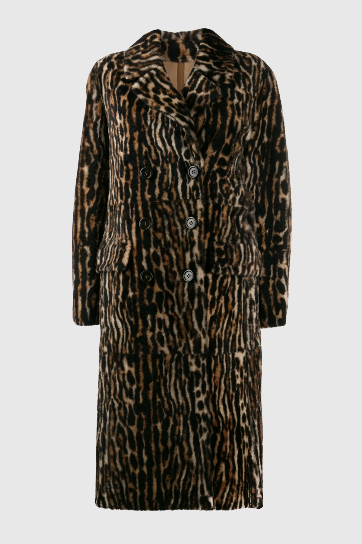 Shiphra Leopard Velvet Coat