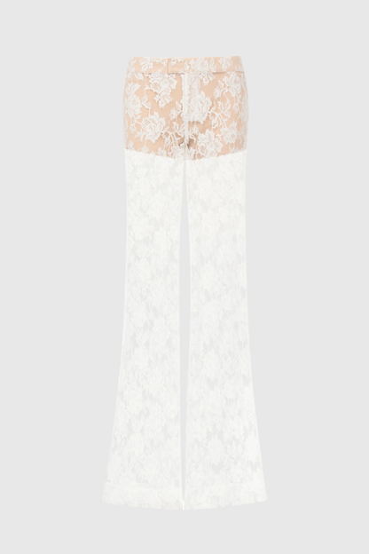 Shreya Lace Split Top & Pants Set