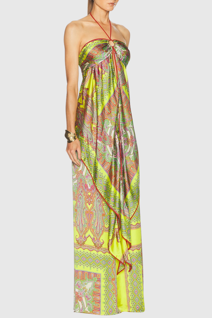 Sidra Halter Print Top & Pants Set