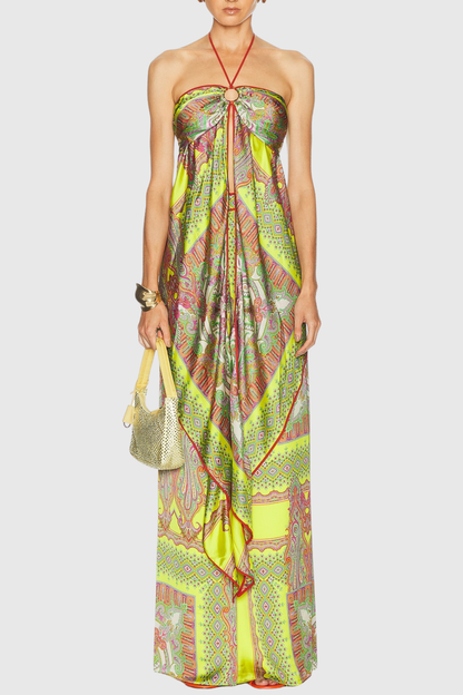 Sidra Halter Print Top & Pants Set