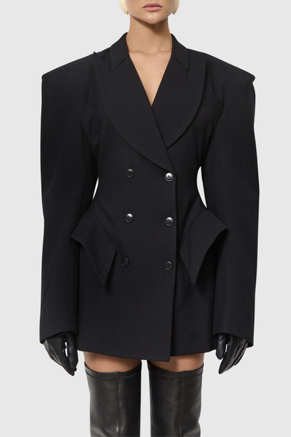 Sierro Deconstruct Double Breasted Blazer