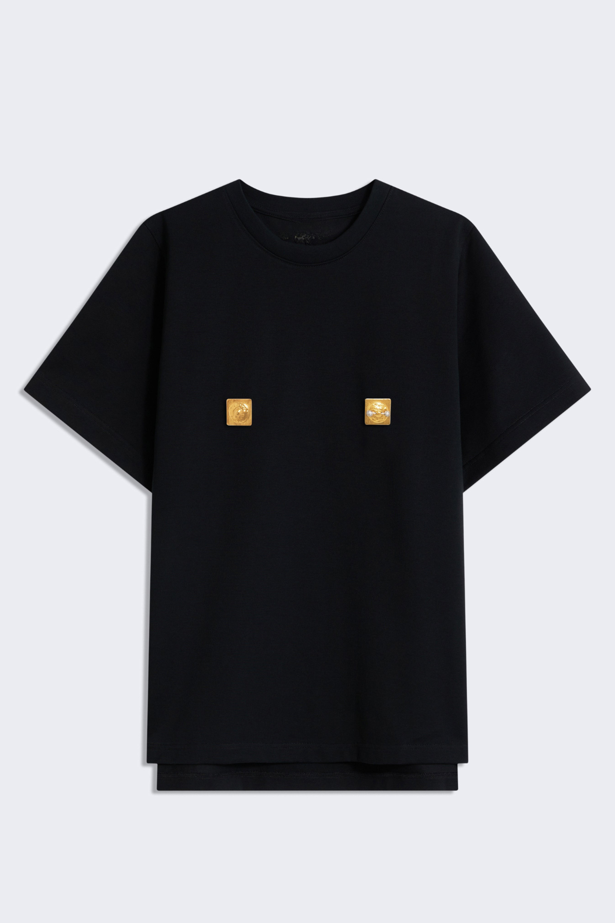 Silas Metal Embellished T-shirt - Black