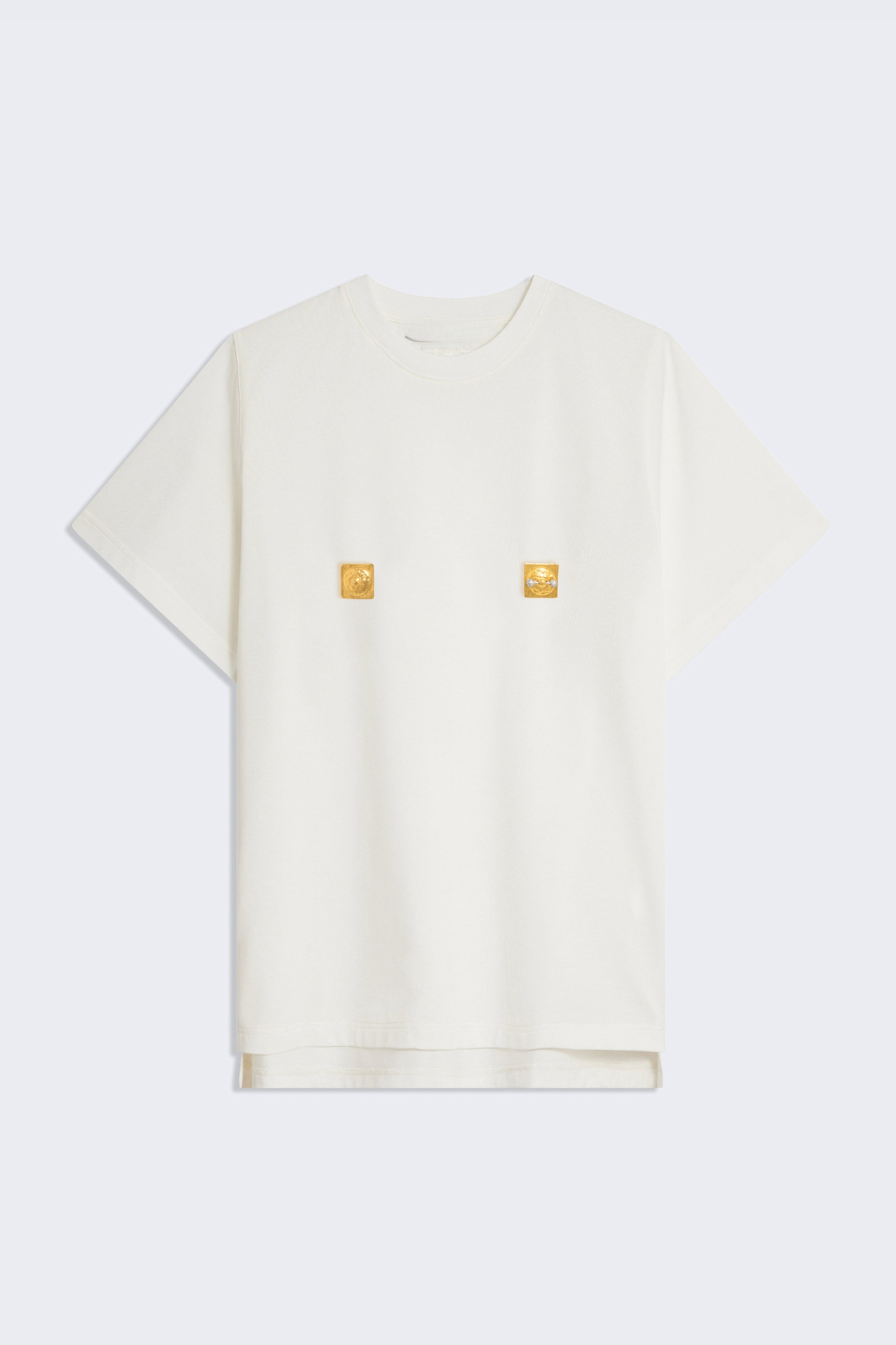 Silas Metal Embellished T-shirt - White