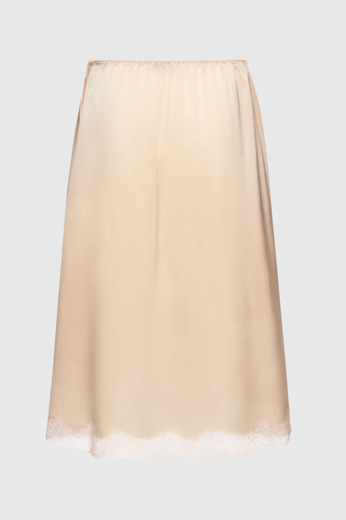 Silene Lace-trim Midi Skirt - Pink