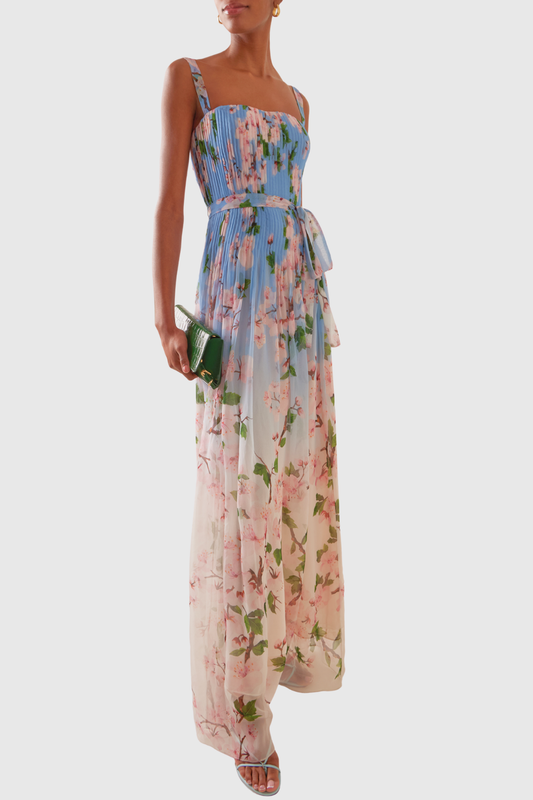 Sloano Floral Pleated Maxi Dress