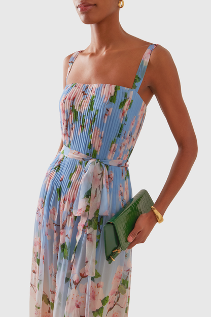 Sloano Floral Pleated Maxi Dress