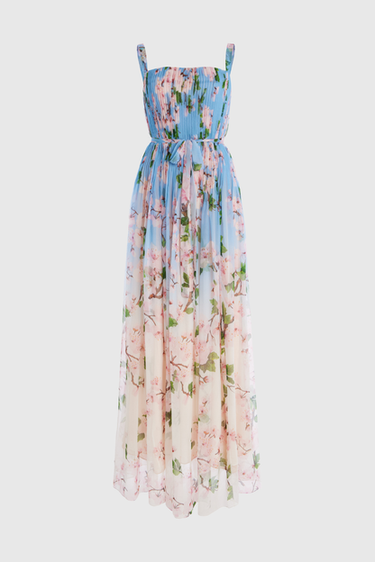 Sloano Floral Pleated Maxi Dress
