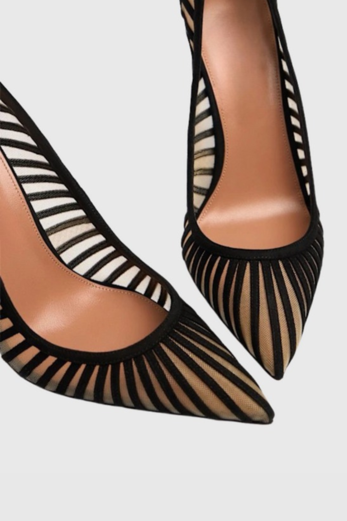 Snorri Stripe Mesh Pumps