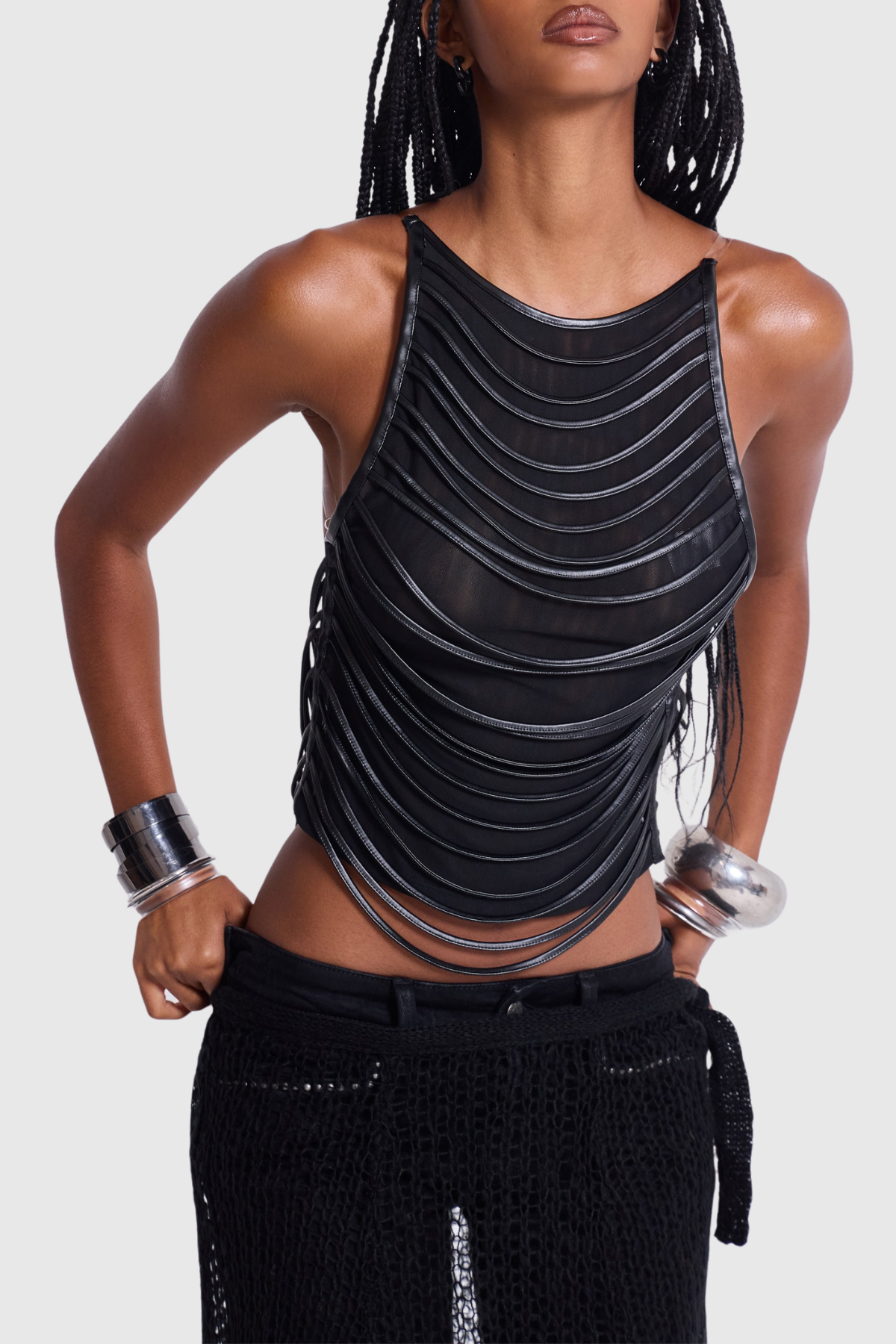 Sona Strings Attached Backless Top