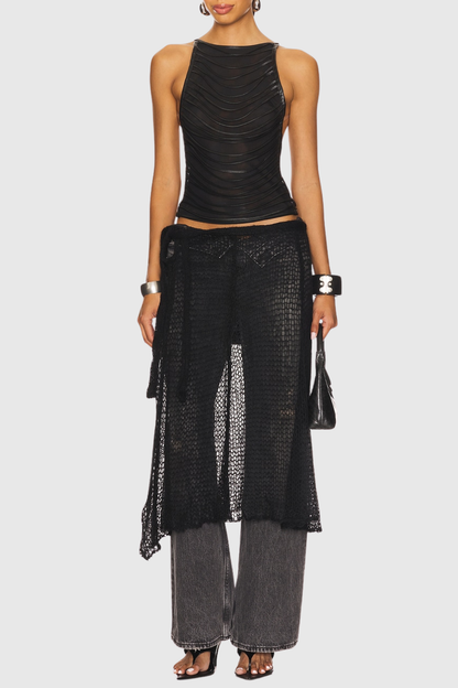 Sona Strings Attached Backless Top