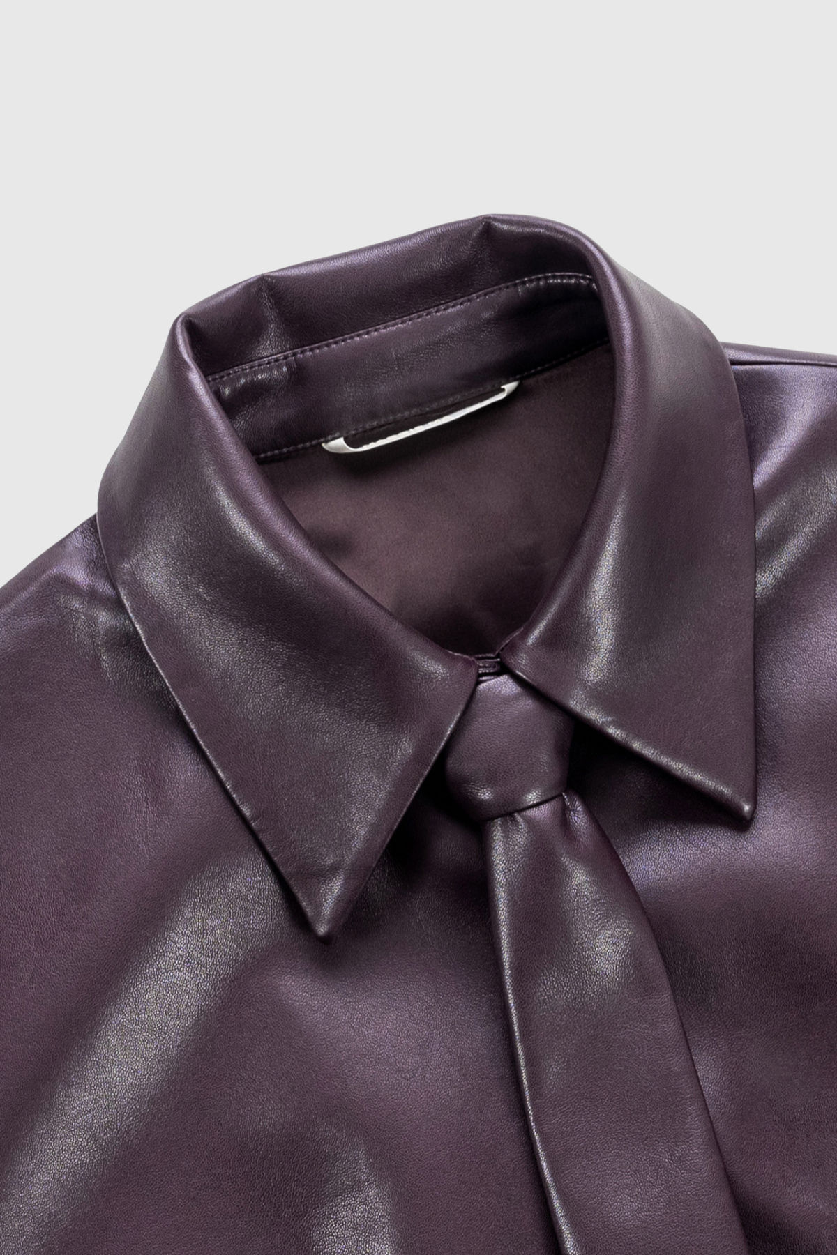 Sonali Tie Leather Midi Dress
