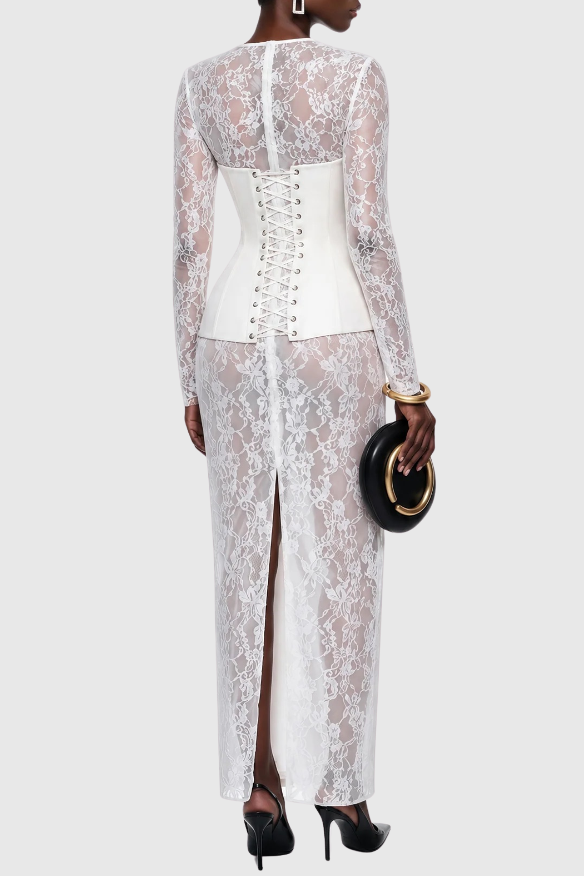 Sookie Lace Corset Maxi Dress