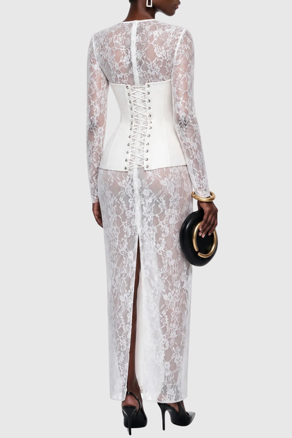 Sookie Lace Corset Maxi Dress