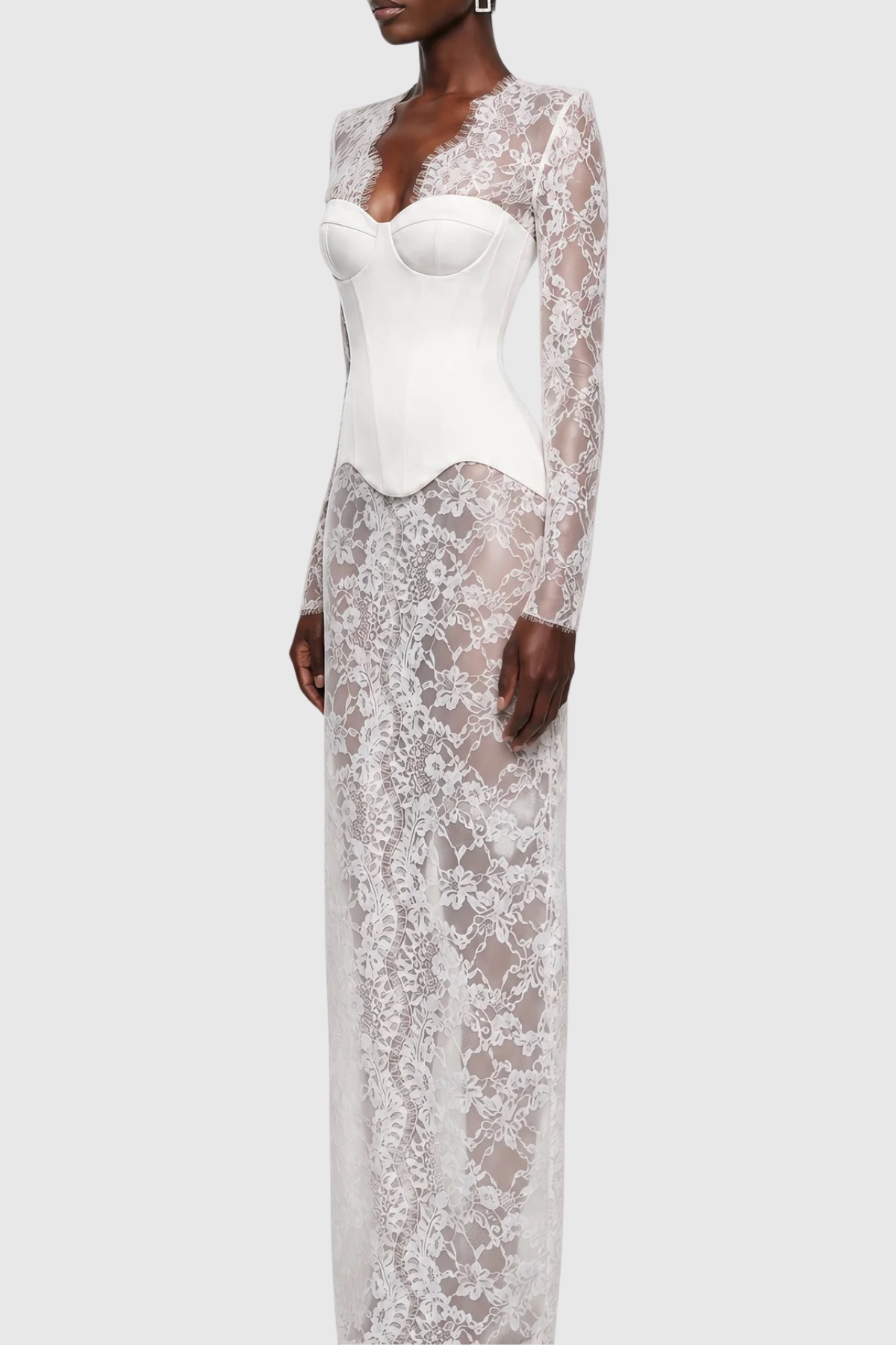 Sookie Lace Corset Maxi Dress